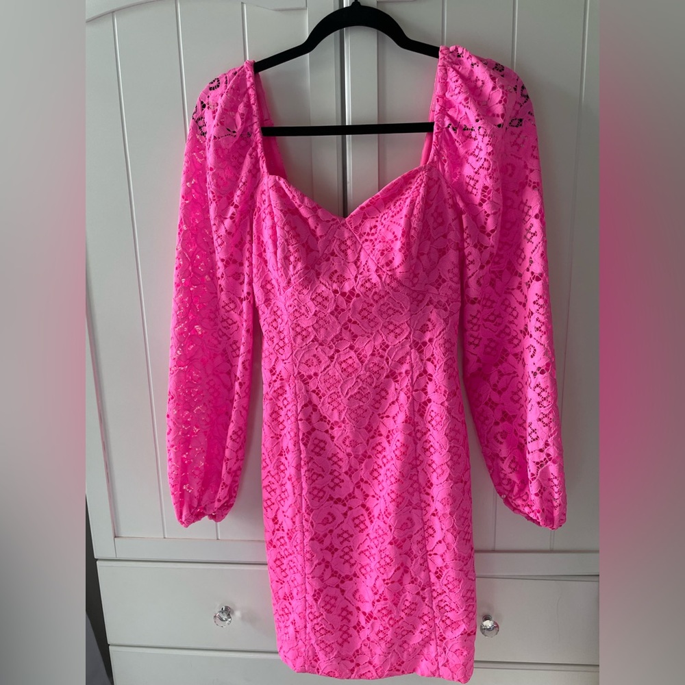Lilly Pulitzer Juliah long sleeve dress, pink, size 00, NWT